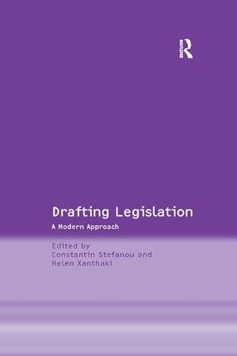 Imagen de archivo de Drafting Legislation: A Modern Approach a la venta por Bahamut Media