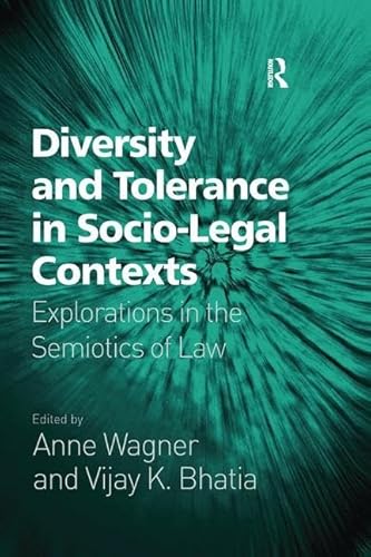 Stock image for Diversity and Tolerance in Socio-Legal Contexts for sale by Blackwell's