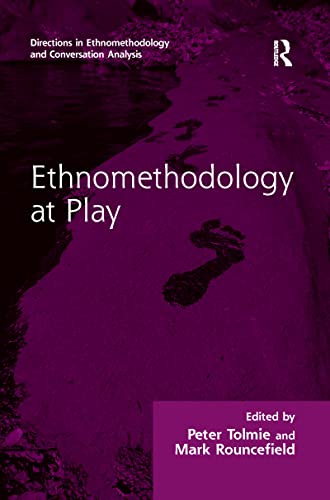 Imagen de archivo de Ethnomethodology at Play a la venta por Blackwell's