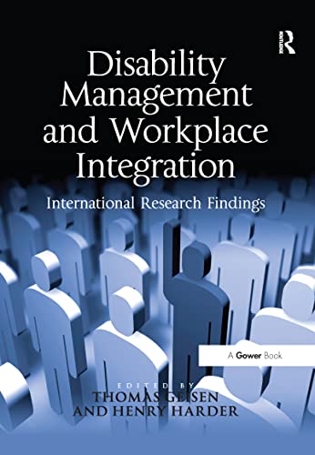 9781138270008: Disability Management and Workplace Integration: International Research Findings