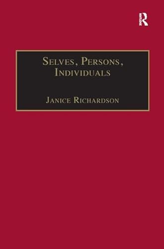 Beispielbild fr Selves, Persons, Individuals zum Verkauf von Blackwell's