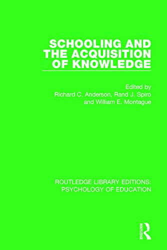 Beispielbild fr Schooling and the Acquisition of Knowledge zum Verkauf von Blackwell's