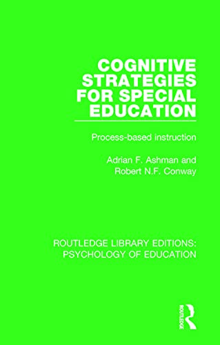 Imagen de archivo de Cognitive Strategies for Special Education: Process-Based Instruction a la venta por Blackwell's