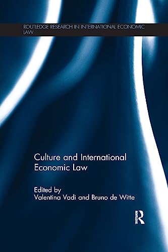 Stock image for Culture and International Economic Law for sale by Blackwell's