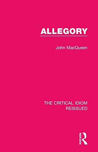 Stock image for Allegory (The Critical Idiom Reissued) for sale by Chiron Media