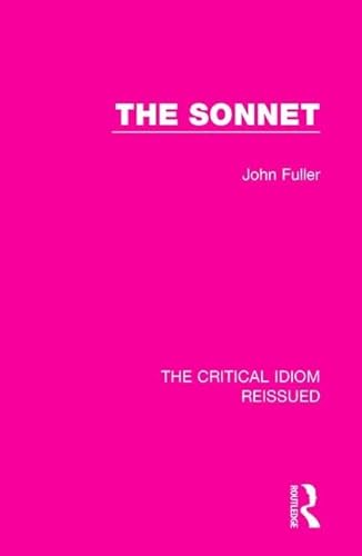 Stock image for The Sonnet (The Critical Idiom Reissued) for sale by Chiron Media