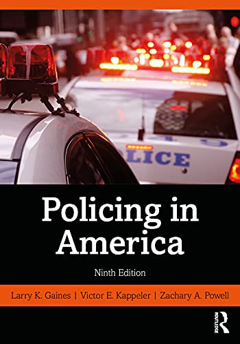 Beispielbild fr Policing in America zum Verkauf von BooksRun