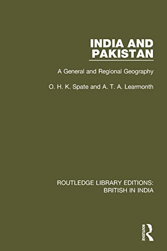 9781138290723: India and Pakistan: A General and Regional Geography