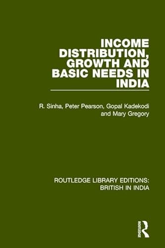 Beispielbild fr Income Distribution, Growth and Basic Needs in India zum Verkauf von Blackwell's