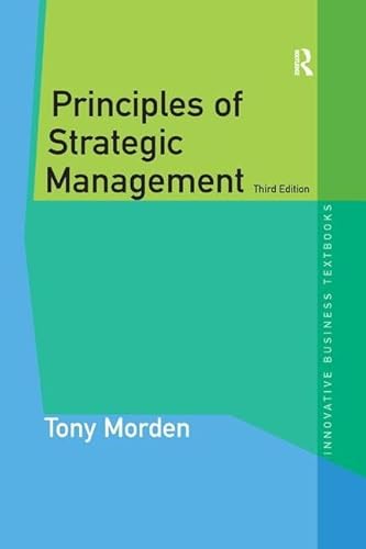 Stock image for Principles of Strategic Management for sale by Anybook.com