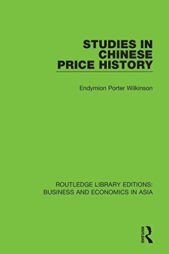 Beispielbild fr Studies in Chinese Price History zum Verkauf von Blackwell's