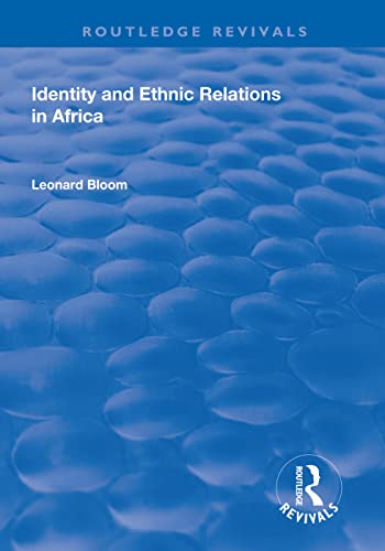 Beispielbild fr Identity and Ethnic Relations in Africa zum Verkauf von Blackwell's