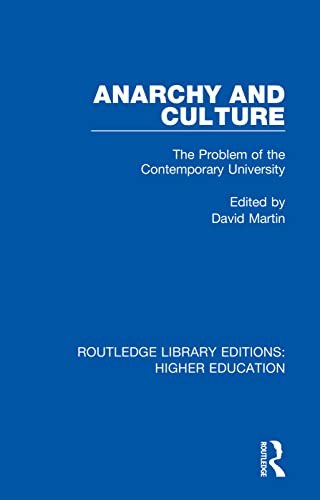Beispielbild fr Anarchy and Culture: The Problem of the Contemporary University zum Verkauf von Blackwell's