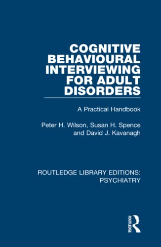 Beispielbild fr Cognitive Behavioural Interviewing for Adult Disorders zum Verkauf von Blackwell's