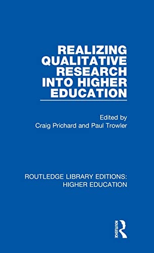 Beispielbild fr Realizing Qualitative Research into Higher Education zum Verkauf von ThriftBooks-Atlanta