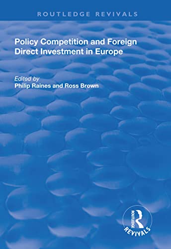 Imagen de archivo de Policy Competition and Foreign Direct Investment in Europe a la venta por Blackwell's