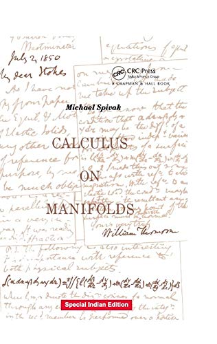 Imagen de archivo de Calculus of Manifolds a la venta por dsmbooks