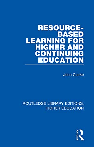 Beispielbild fr Resource-Based Learning for Higher and Continuing Education zum Verkauf von Blackwell's