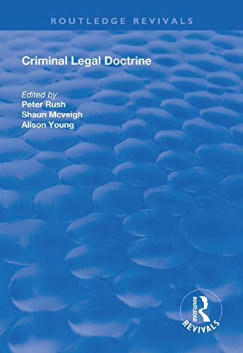 Stock image for Criminal Legal Doctrine (Routledge Revivals) for sale by Chiron Media