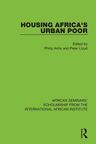 Stock image for Housing Africa's Urban Poor for sale by Blackwell's