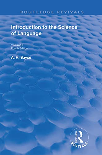 Stock image for Introduction to the Science of Language (Routledge Revivals) for sale by Chiron Media