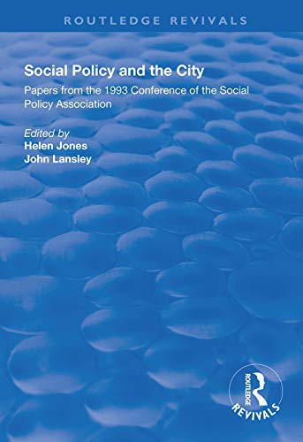 Beispielbild fr Social Policy and the City zum Verkauf von Blackwell's