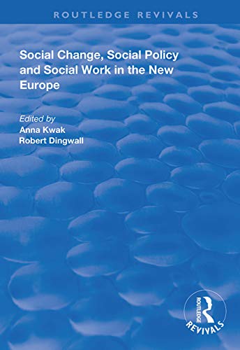 Beispielbild fr Social Change, Social Policy and Social Work in the New Europe zum Verkauf von Blackwell's