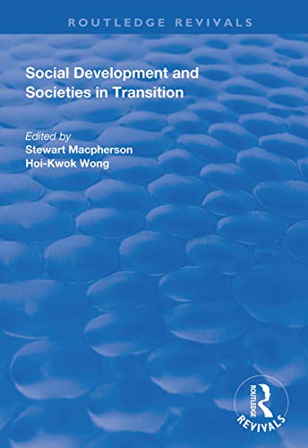 Beispielbild fr Social Development and Societies in Transition (Routledge Revivals) zum Verkauf von Chiron Media
