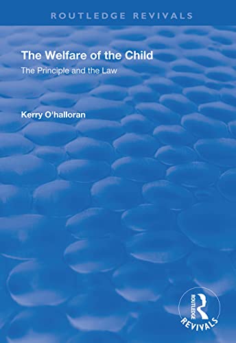 Beispielbild fr The Welfare of the Child zum Verkauf von Blackwell's