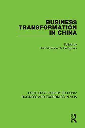 Imagen de archivo de Business Transformation in China a la venta por Blackwell's