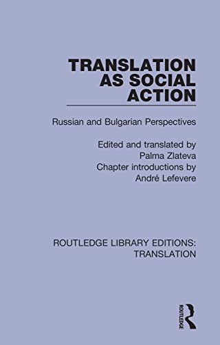 Stock image for Translation as Social Action for sale by Blackwell's