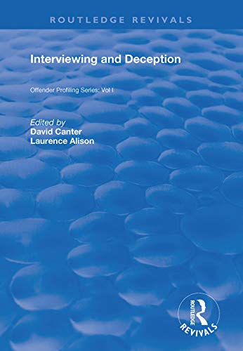 Beispielbild fr Interviewing and Deception zum Verkauf von Blackwell's