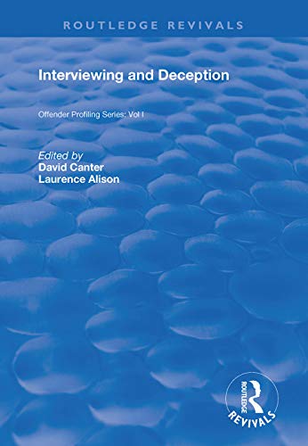 Stock image for Interviewing and Deception for sale by Blackwell's