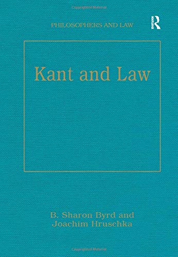 9781138378292: Kant and Law
