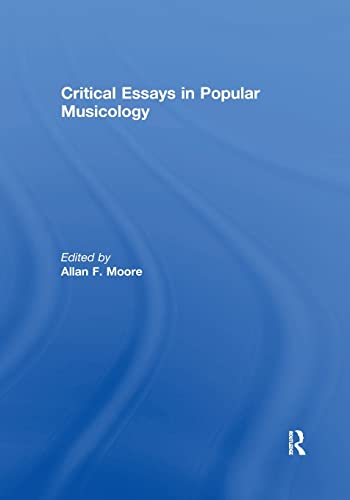 Beispielbild fr Critical Essays in Popular Musicology zum Verkauf von Blackwell's