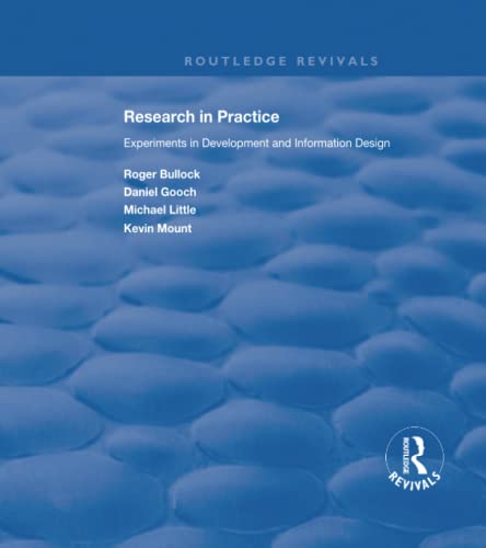 Stock image for Research in Practice: Experiments in Development and Information Design for sale by Revaluation Books