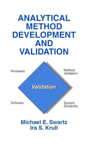 Stock image for Analytical Method Development and Validation for sale by Chiron Media