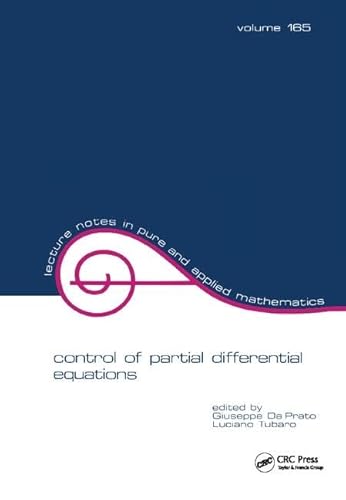 9781138417663: Control of Partial Differential Equations (Lecture Notes in Pure and Applied Mathematics)