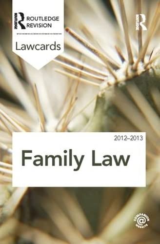 9781138425651: Family Lawcards 2012-2013