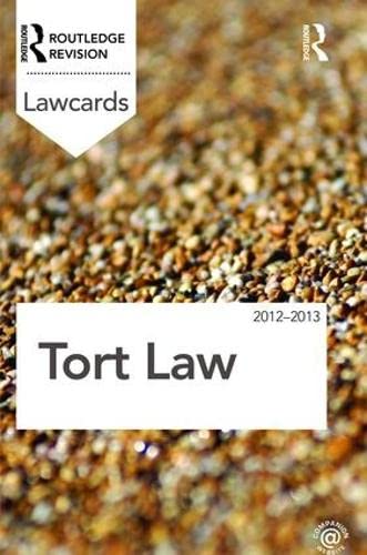 9781138473508: Tort Lawcards 2012-2013