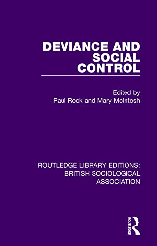 Beispielbild fr Deviance and Social Control zum Verkauf von Blackwell's