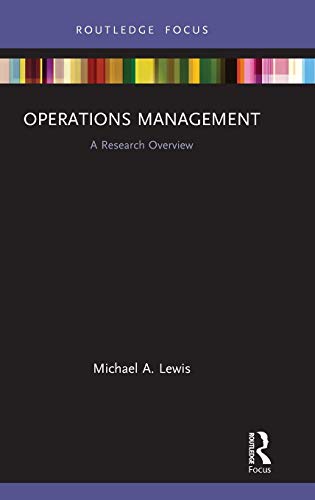 Beispielbild fr Operations Management: A Research Overview zum Verkauf von Blackwell's
