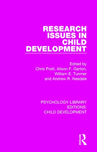 Stock image for Research Issues in Child Development for sale by Blackwell's
