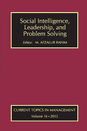 Beispielbild fr Social Intelligence, Leadership, and Problem Solving zum Verkauf von Blackwell's