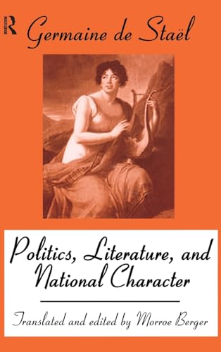 Beispielbild fr Politics, Literature and National Character zum Verkauf von Blackwell's