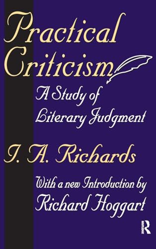 9781138530638: Practical Criticism: A Study of Literary Judgment