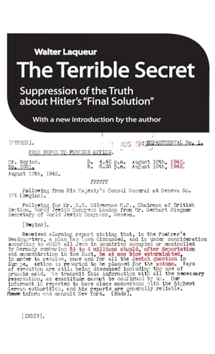 9781138539037: The Terrible Secret: Suppression of the Truth About Hitler's "Final Solution"