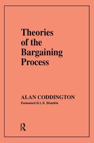 Beispielbild fr Theories of the Bargaining Process zum Verkauf von Chiron Media