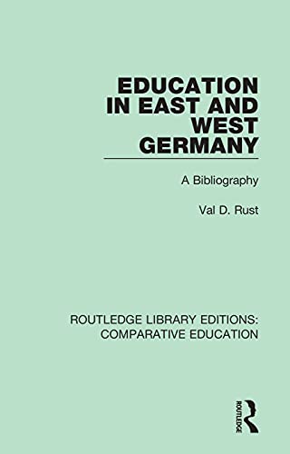 Stock image for Education in East and West Germany for sale by Blackwell's
