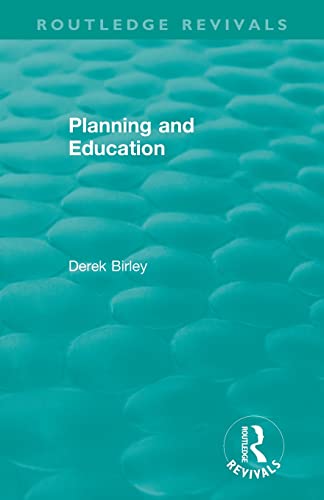 9781138556461: Routledge Revivals: Planning and Education: Planning and Education (1972)